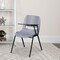 Emma and Oliver Ergonomic Shell Chair with Left Handed Flip-Up Tablet - Tablet Arm Desk